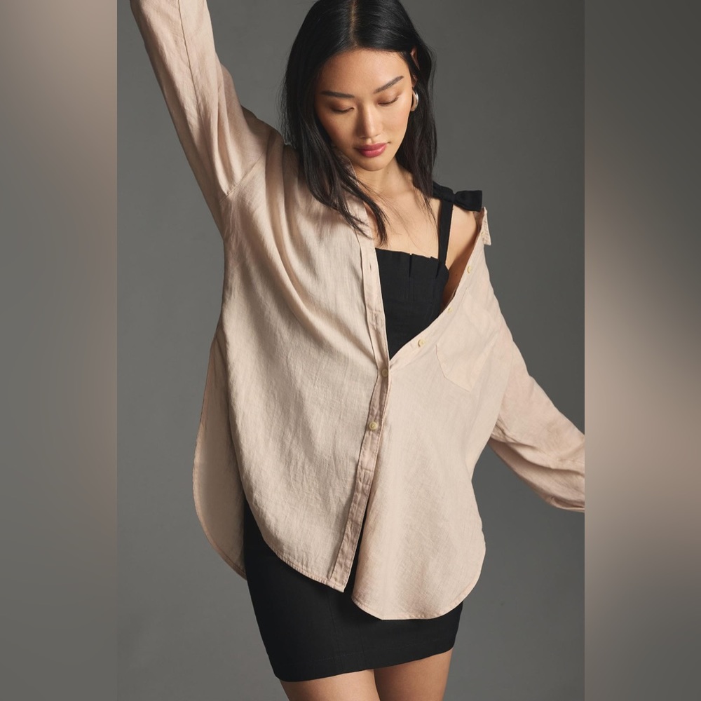 Anthropologie Bennet Button-down Linen Edition